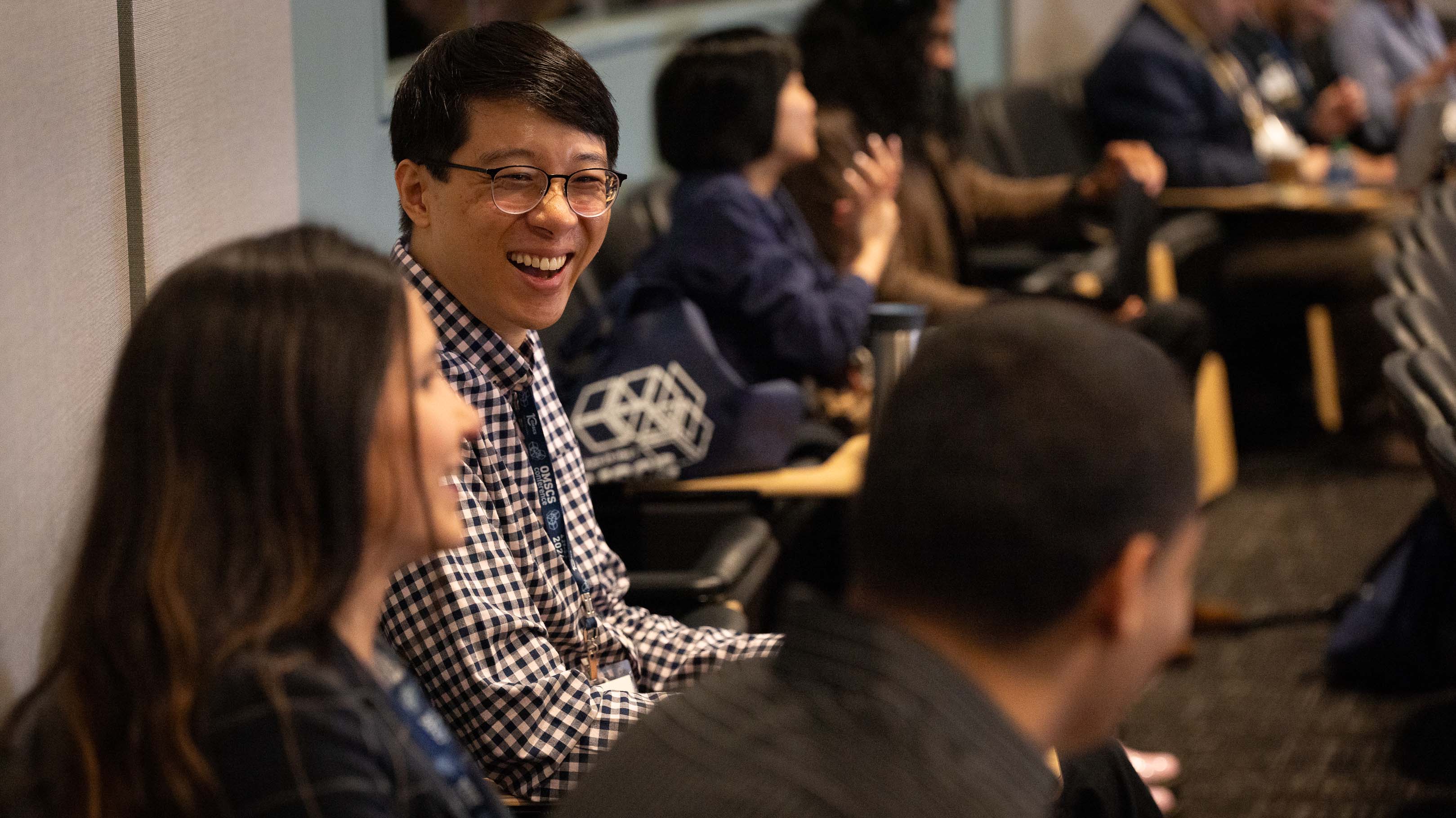 Students and alumni visit campus and meet peers at the OMSCS conference. Photos by Kevin Beasley/ College of Computing.