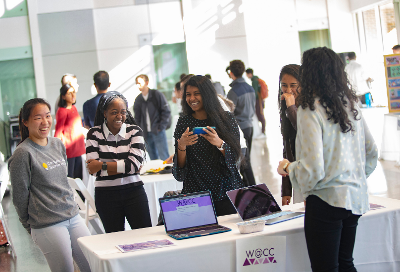 students at organization fair