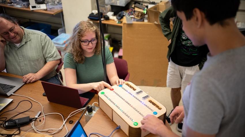 Georgia Tech computing students hone their prototyping skills during a recent workshop